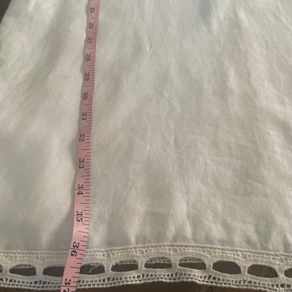 Ann Taylor White 100% linen Crochet Eyelet dress.New without tag. - Picture 10 of 10